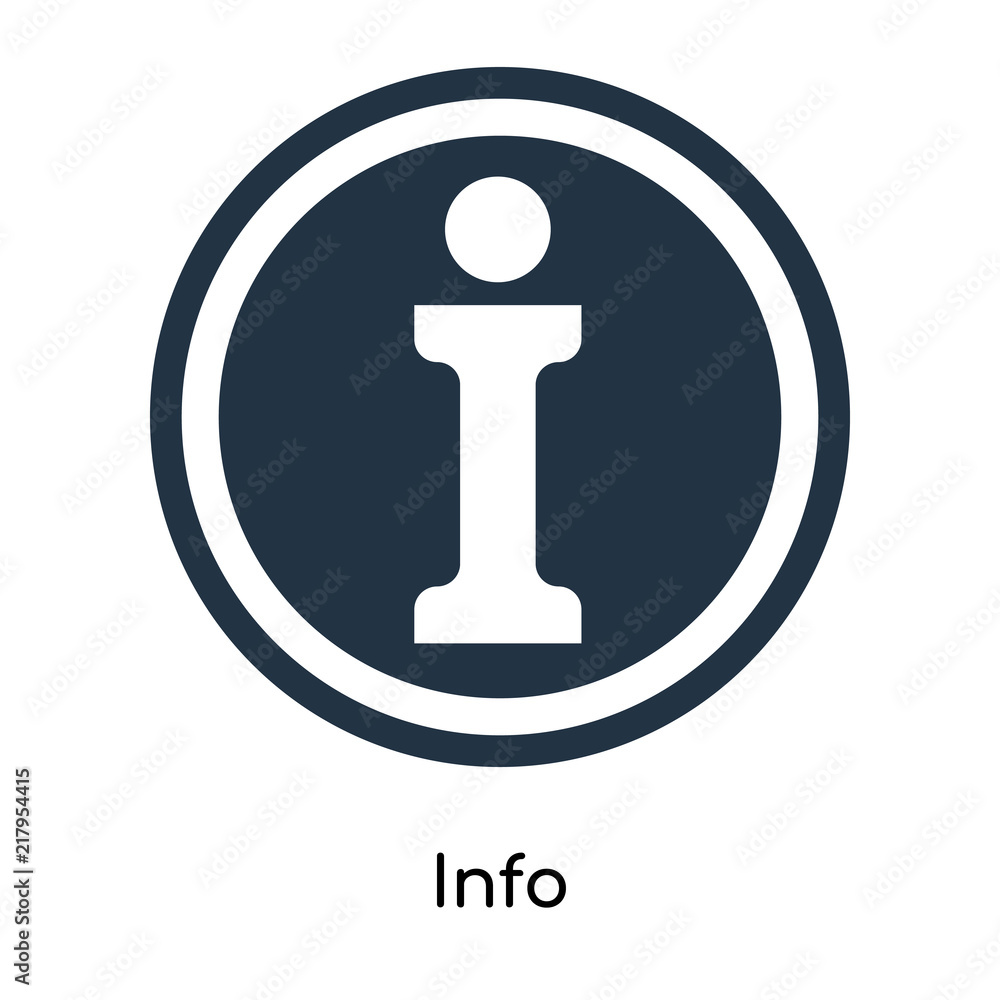 Info icon vector isolated on white background, Info sign Info icon vector isolated on white background, Info sign