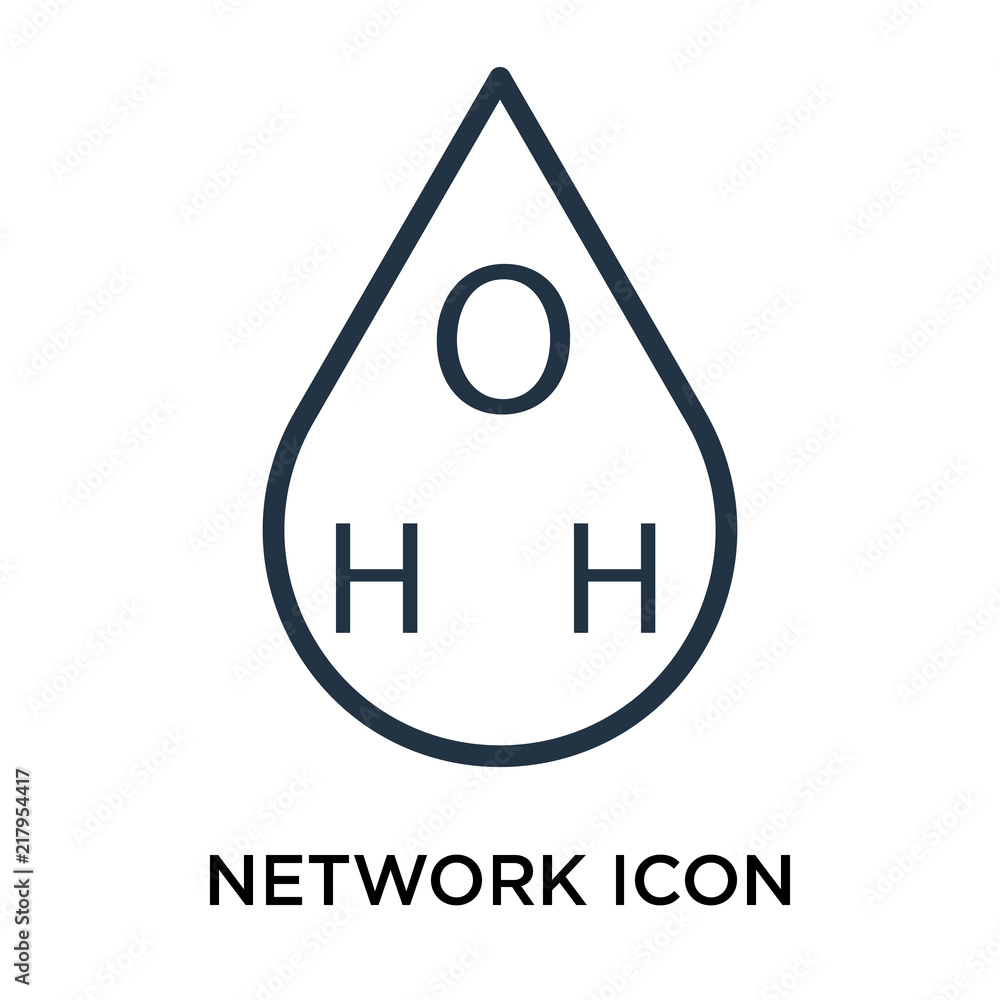 Network icon vector isolated on white background, Network sign , thin symbol or stroke element design in outline style Network icon vector isolated on white background, Network sign , thin symbol or stroke element design in outline style