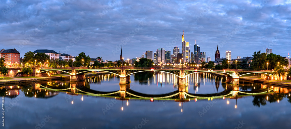 Frankfurt city skyline Germany