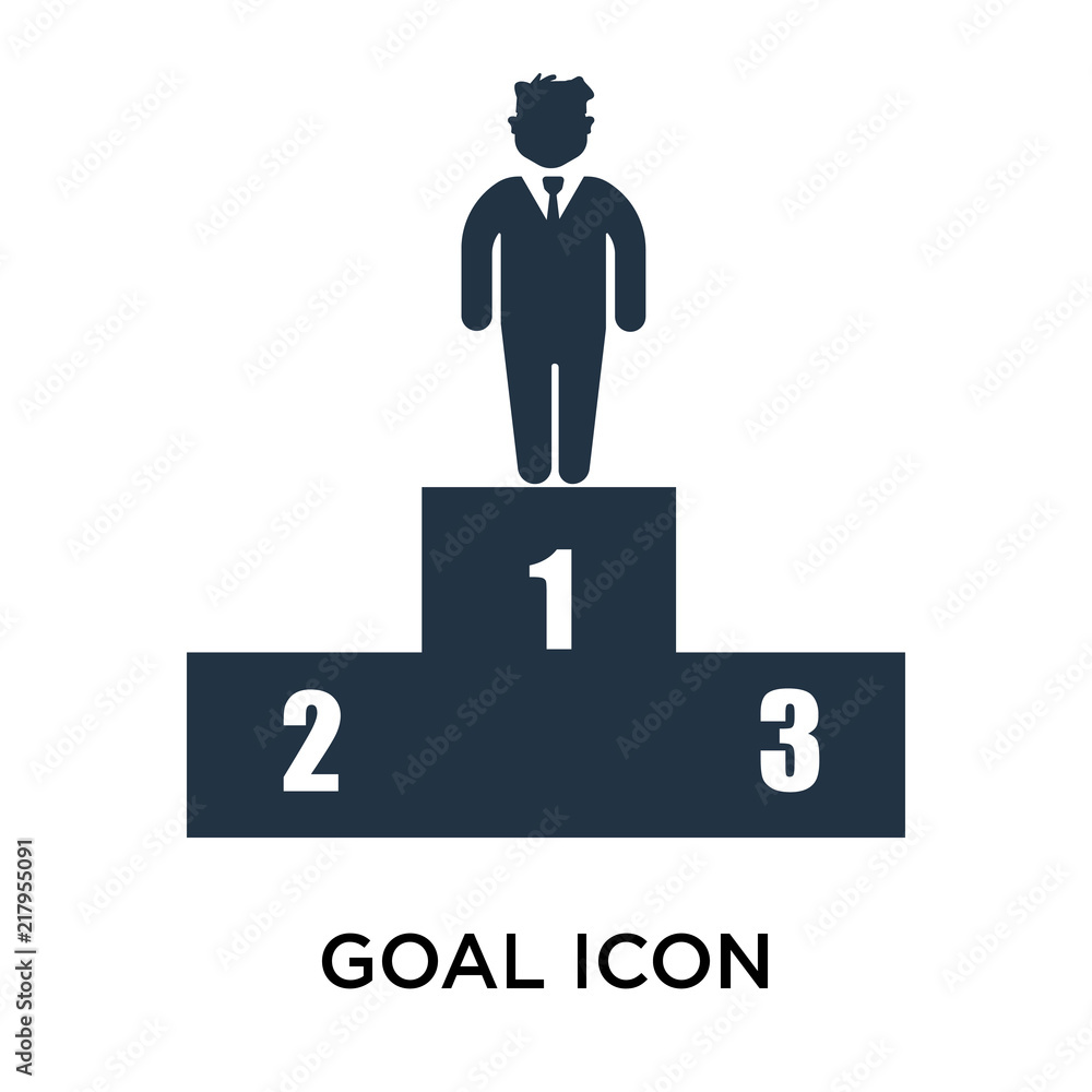 goal icon isolated on white background. Simple and editable goal icons. Modern icon vector illustration. goal icon isolated on white background. Simple and editable goal icons. Modern icon vector illustration.