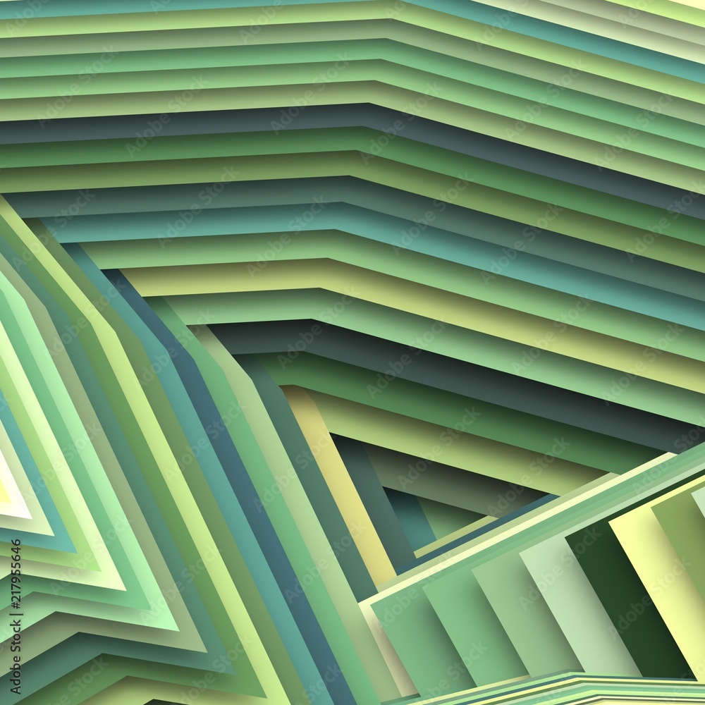 Obraz premium Geometric background. 3d illustration.