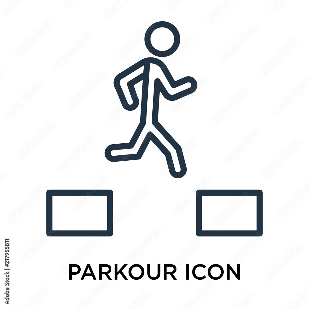 parkour icons isolated on white background. Modern and editable parkour icon. Simple icon vector illustration. parkour icons isolated on white background. Modern and editable parkour icon. Simple icon vector illustration.