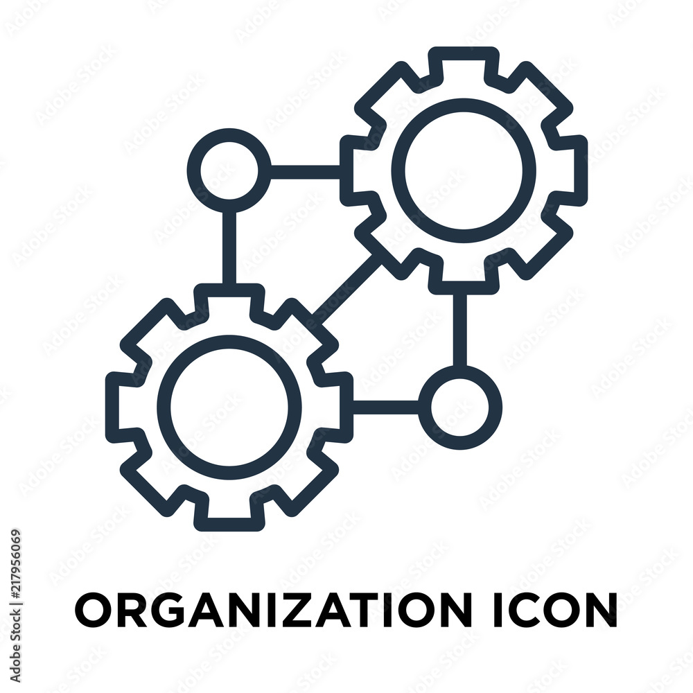 Vettoriale Stock organization icon isolated on white background. Modern and  editable organization icon. Simple icons vector illustration. | Adobe Stock