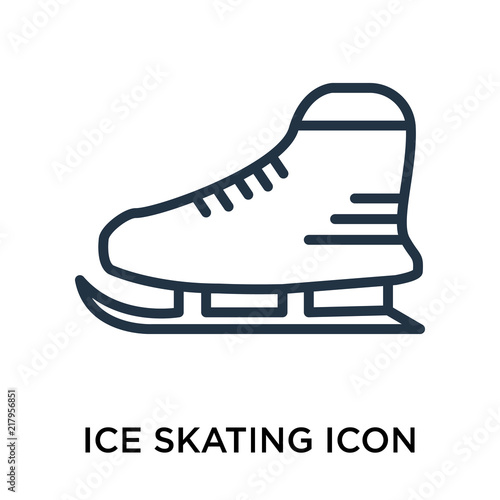 ice skating icons isolated on white background. Modern and editable ice skating icon. Simple icon vector illustration.