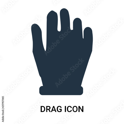 drag icon isolated on white background. Modern and editable drag icon. Simple icons vector illustration.