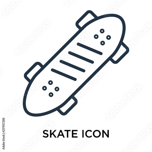 skate icons isolated on white background. Modern and editable skate icon. Simple icon vector illustration.