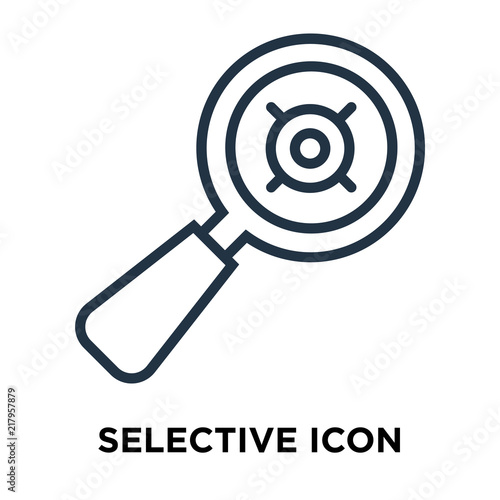 selective icon isolated on white background. Modern and editable selective icon. Simple icons vector illustration.