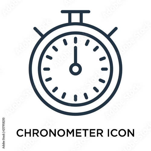 chronometer icons isolated on white background. Modern and editable chronometer icon. Simple icon vector illustration.
