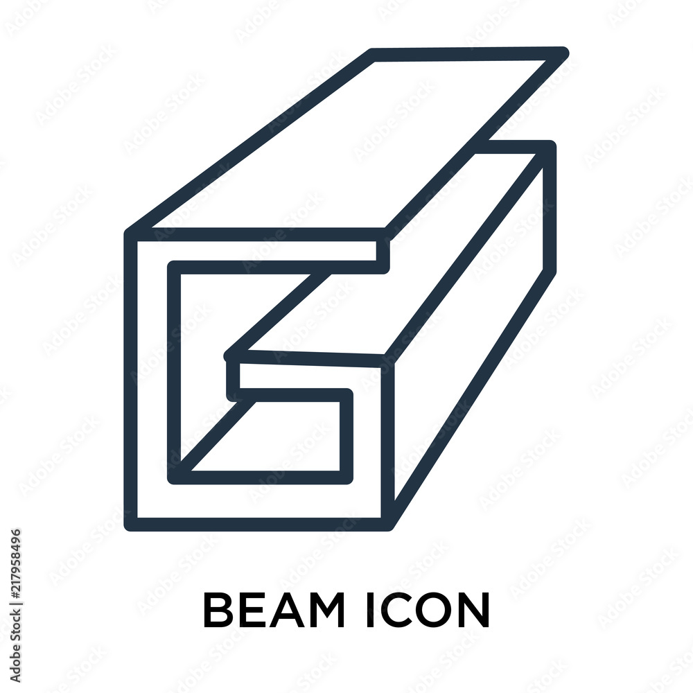 beam icon isolated on white background. Simple and editable beam icons. Modern icon vector illustration. beam icon isolated on white background. Simple and editable beam icons. Modern icon vector illustration.