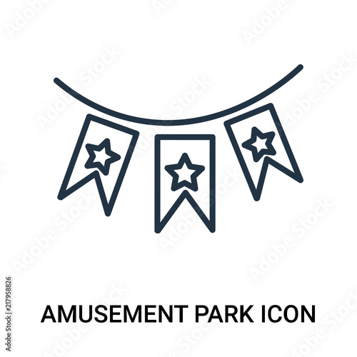 amusement park icon isolated on white background. Modern and editable amusement park icon. Simple icons vector illustration.