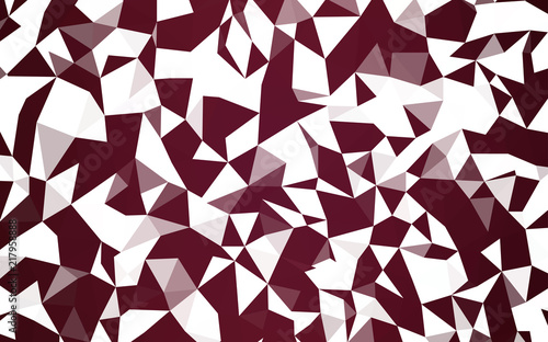 Dark Pink, Red vector abstract polygonal background.