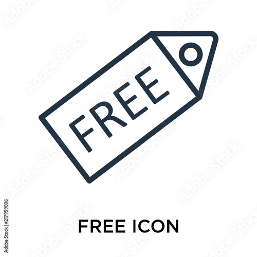 free icon isolated on white background. Simple and editable free icons. Modern icon vector illustration.
