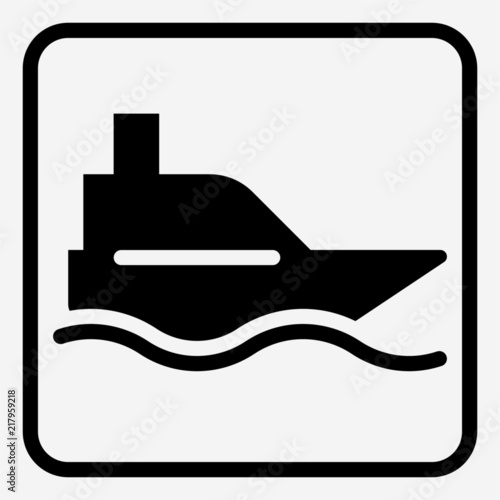 Glyph Ship building pixel perfect vector icon