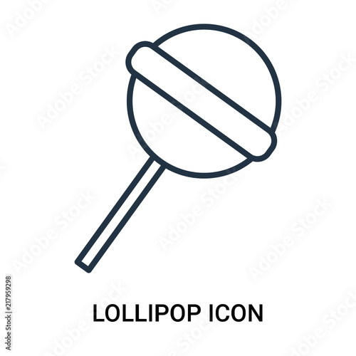 lollipop icon isolated on white background. Modern and editable lollipop icon. Simple icons vector illustration.