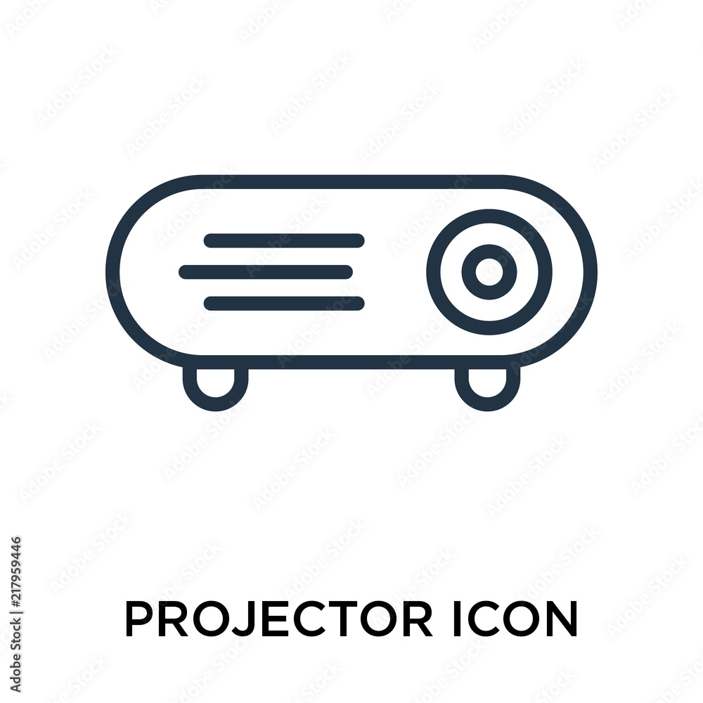 projector icons isolated on white background. Modern and editable projector icon. Simple icon vector illustration. projector icons isolated on white background. Modern and editable projector icon. Simple icon vector illustration.