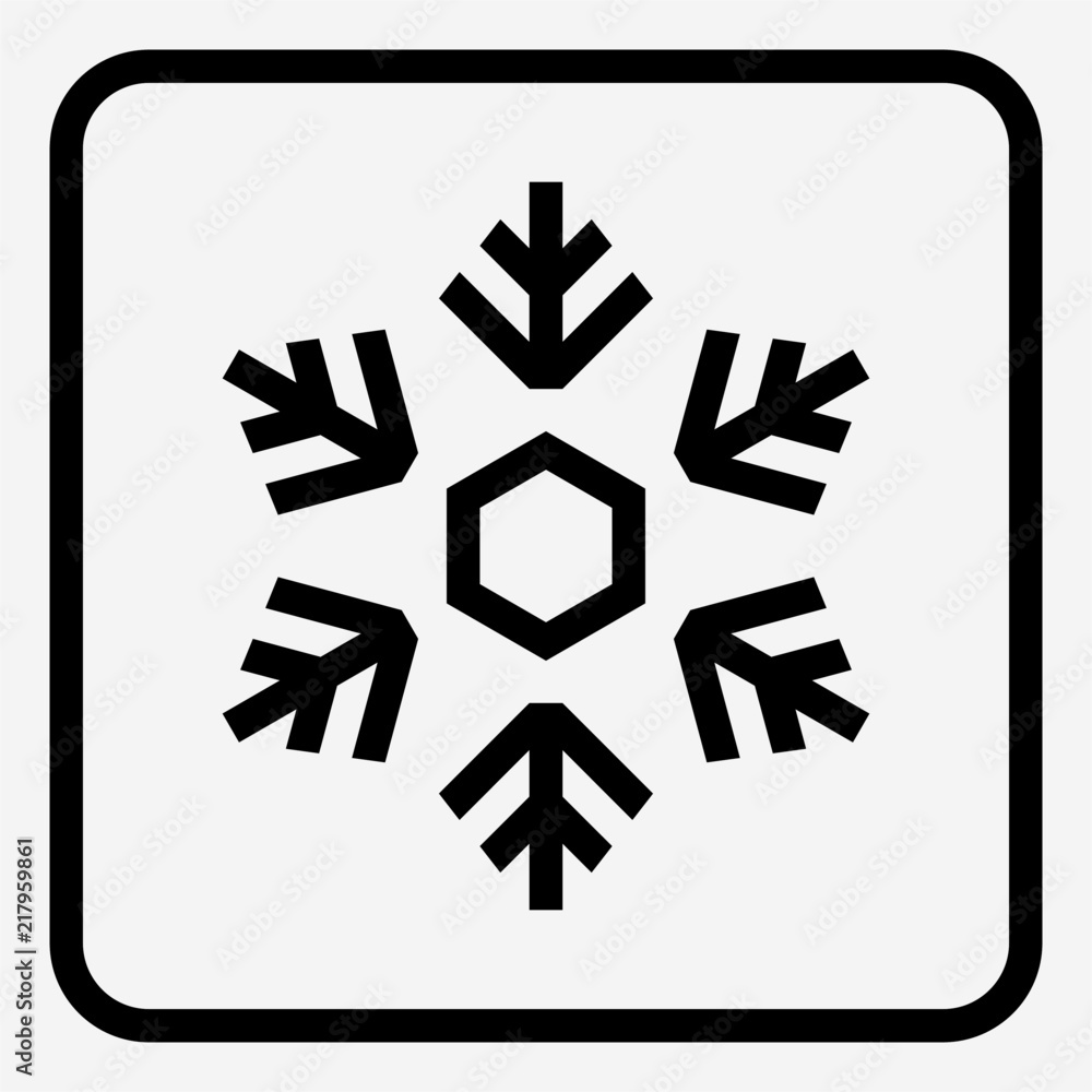 Outline Snow making industry pixel perfect vector icon