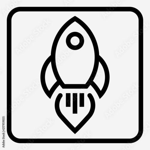 Outline aerospace industry pixel perfect vector icon