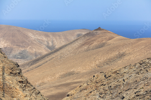 Viewpoint Las Penitas on Fuerteventura beautiful landscape