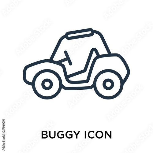 buggy icons isolated on white background. Modern and editable buggy icon. Simple icon vector illustration.