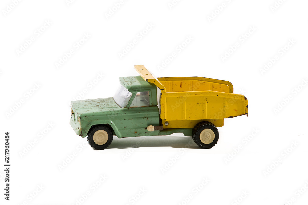 Vintage Rusty Retro Steel Toy Dump Truck 