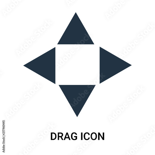 drag icon isolated on white background. Modern and editable drag icon. Simple icons vector illustration.