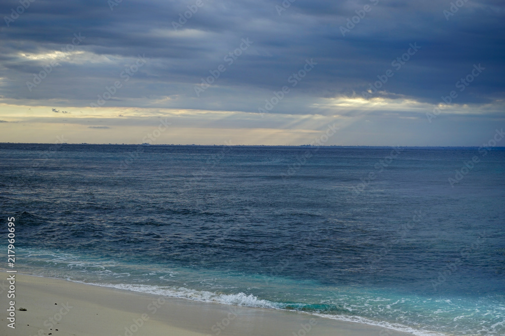 Sunrays Ocean Clouds sea blue Nusa Lembongan Indonesia