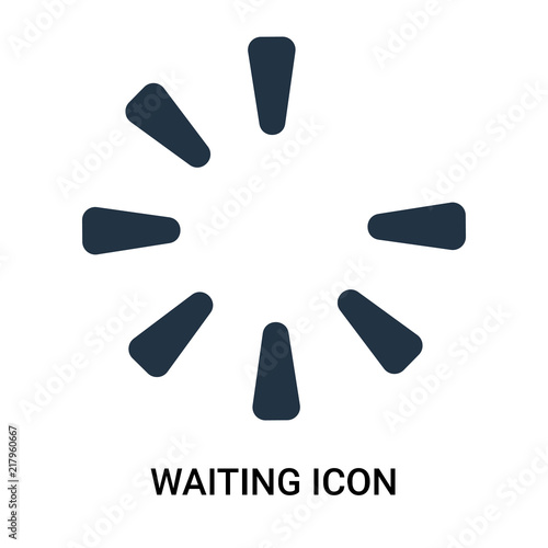 waiting icon isolated on white background. Modern and editable waiting icon. Simple icons vector illustration.