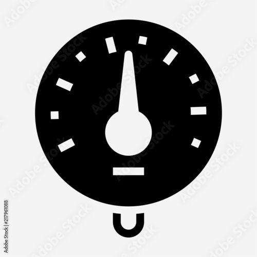 Glyph sphygmomanometer pixel perfect vector icon