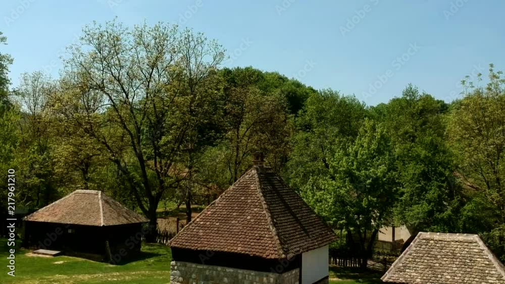 Aerial Drone View Of Beautiful Ethno Village Trsic Aerial Drone View Of Beautiful Ethno Village Trsic