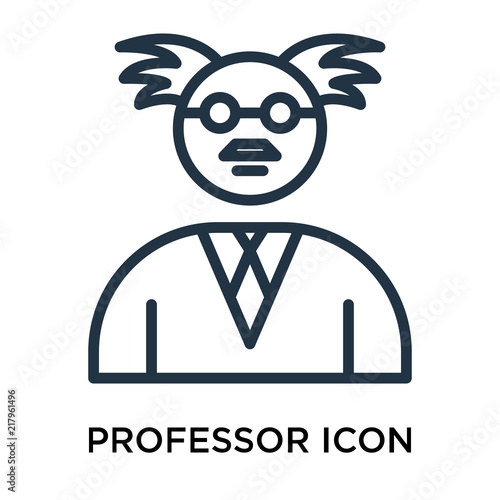 professor icons isolated on white background. Modern and editable professor icon. Simple icon vector illustration.