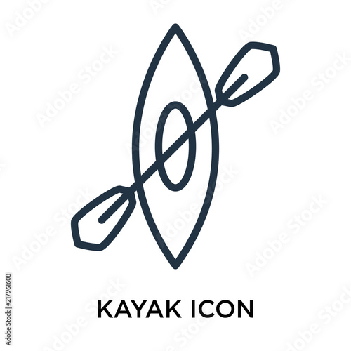 kayak icons isolated on white background. Modern and editable kayak icon. Simple icon vector illustration.