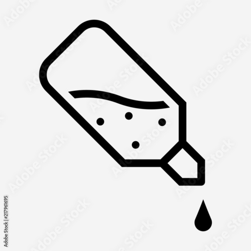Outline bactericide pixel perfect vector icon