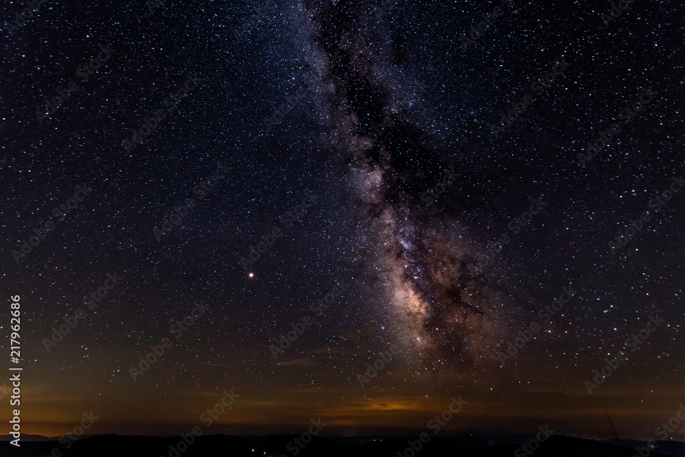 A clear view of the Milky Way from the dark skies of Spruce Knob in West Virginia A clear view of the Milky Way from the dark skies of Spruce Knob in West Virginia