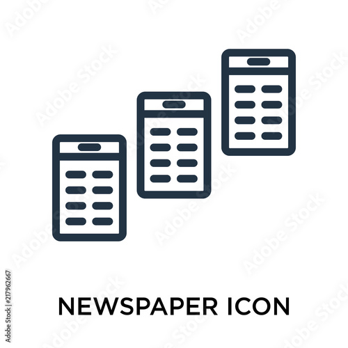 newspaper icons isolated on white background. Modern and editable newspaper icon. Simple icon vector illustration.