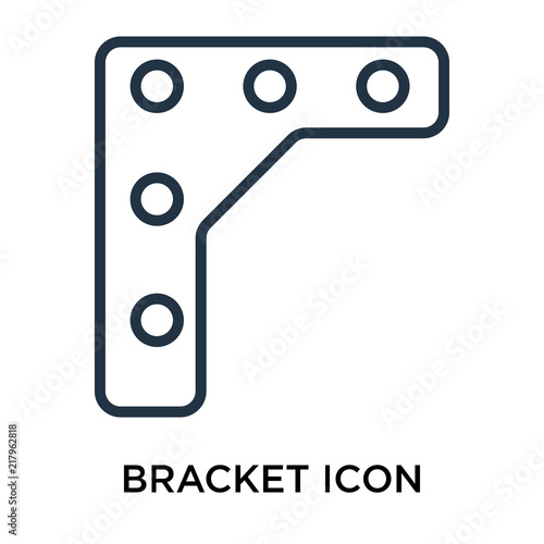 bracket icon isolated on white background. Simple and editable bracket icons. Modern icon vector illustration.