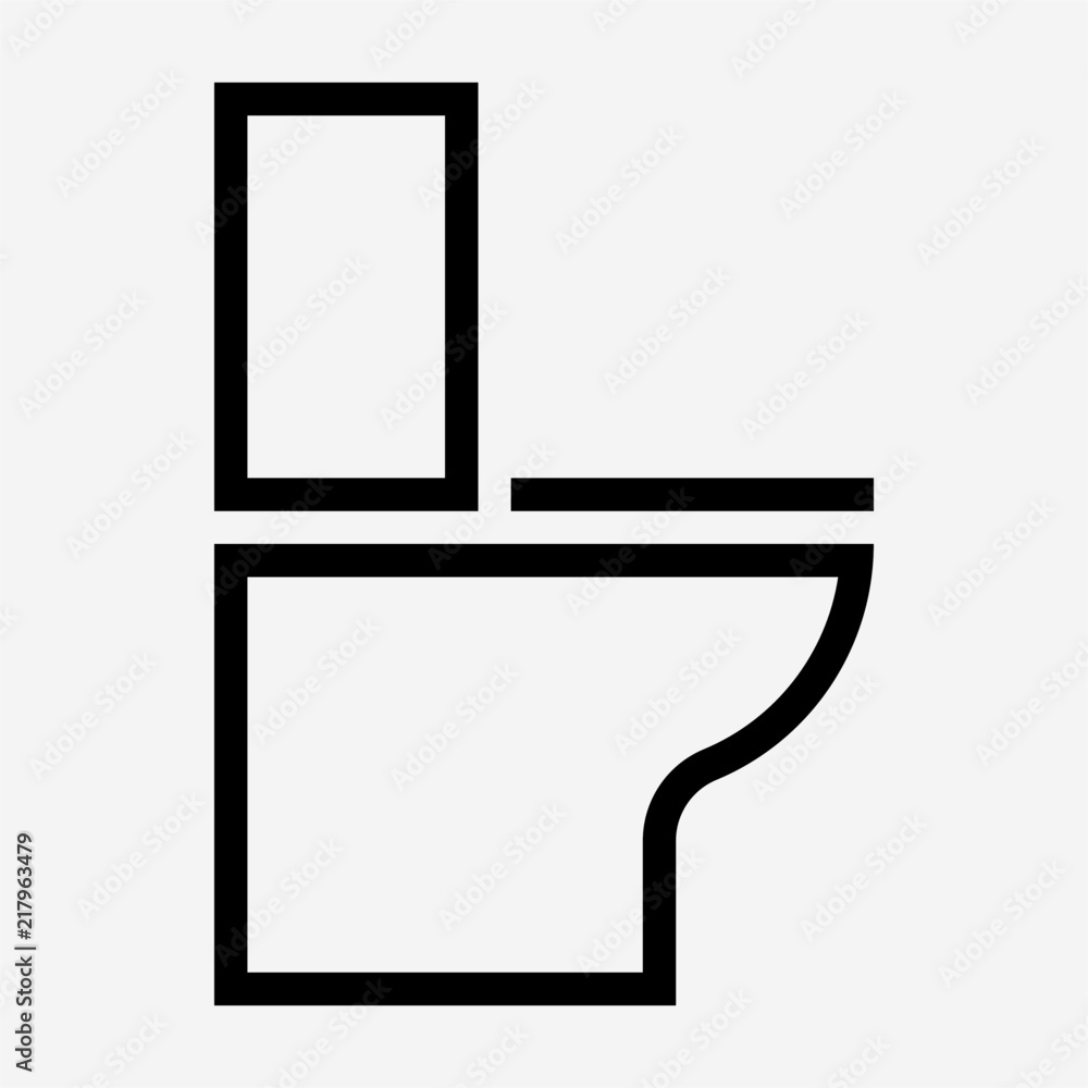 outline Toilet pixel perfect vector icon outline Toilet pixel perfect vector icon
