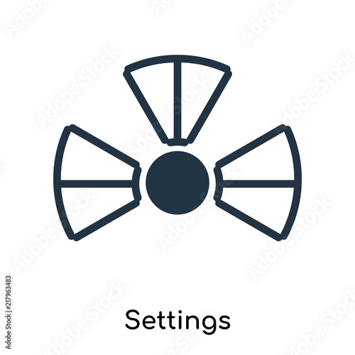 settings icons isolated on white background. Modern and editable settings icon. Simple icon vector illustration.