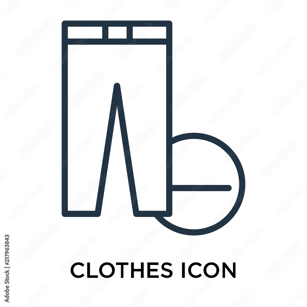clothes icon isolated on white background. Simple and editable clothes icons. Modern icon vector illustration. clothes icon isolated on white background. Simple and editable clothes icons. Modern icon vector illustration.