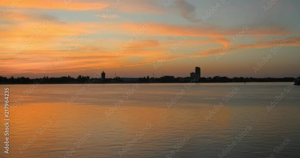Timelapse of sunset . Summer sunset cityscape panorama 4k time lapse. Timelapse of sunset . Summer sunset cityscape panorama 4k time lapse.