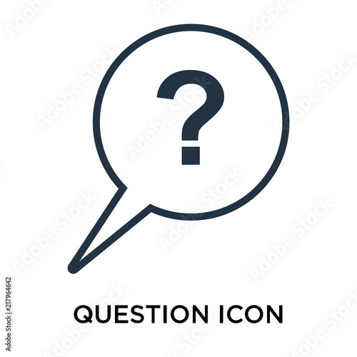 question icon isolated on white background. Simple and editable question icons. Modern icon vector illustration.