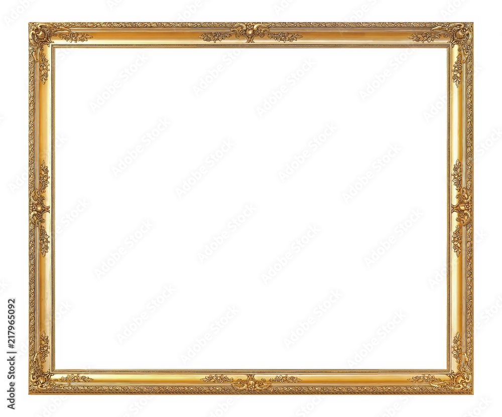 Golden frame for paintings, mirrors or photo Golden frame for paintings, mirrors or photo