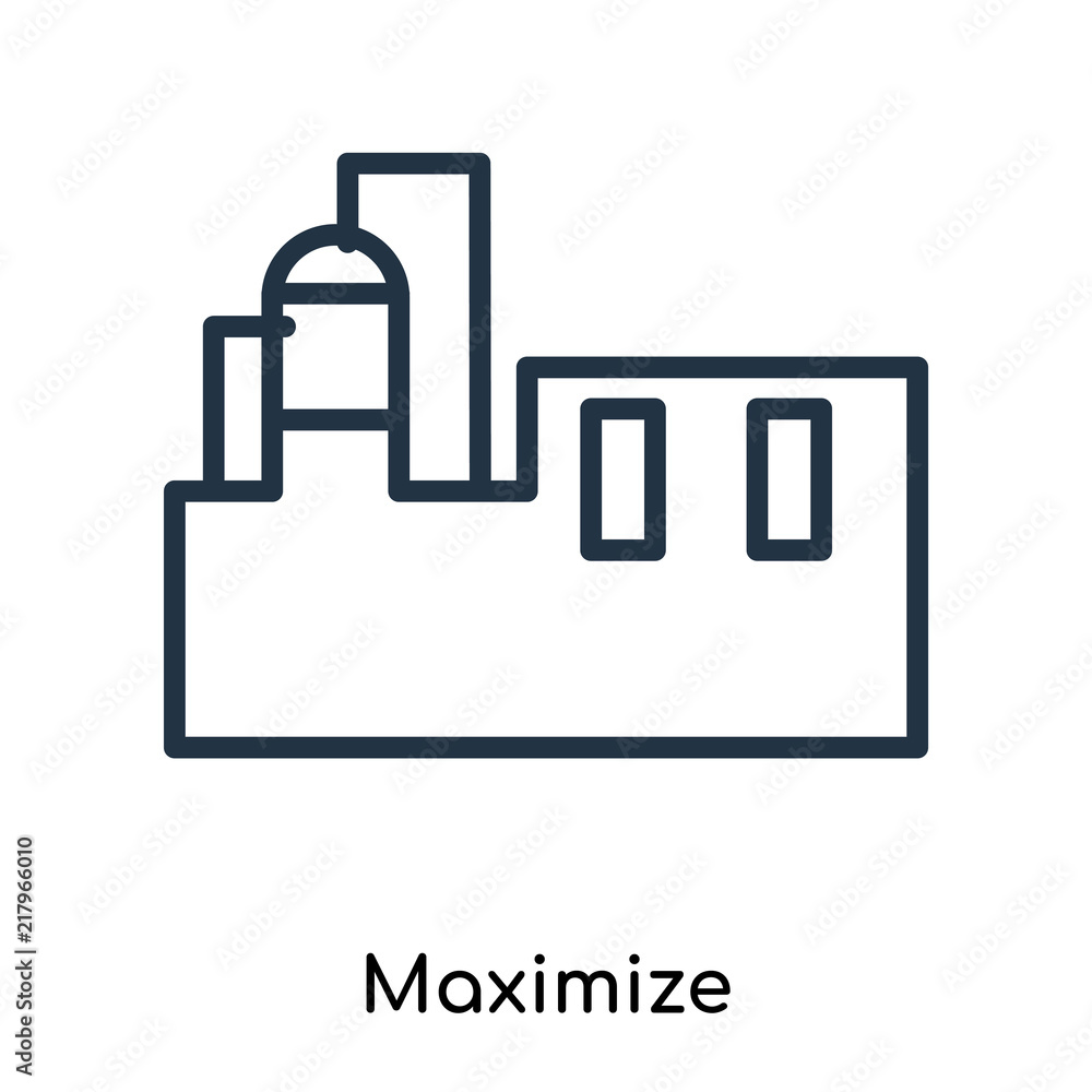 maximize icons isolated on white background. Modern and editable maximize icon. Simple icon vector illustration. maximize icons isolated on white background. Modern and editable maximize icon. Simple icon vector illustration.