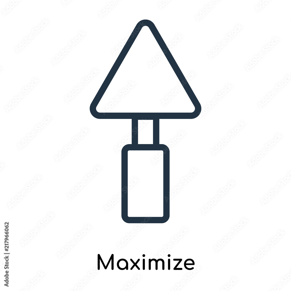 maximize icons isolated on white background. Modern and editable maximize icon. Simple icon vector illustration. maximize icons isolated on white background. Modern and editable maximize icon. Simple icon vector illustration.