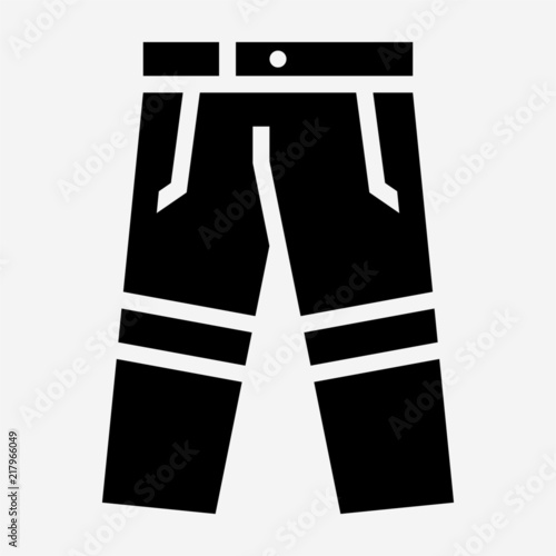 Glyph labor trousers pixel perfect vector icon