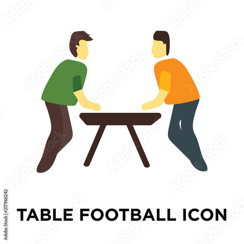 table football icon isolated on white background. Simple and editable table football icons. Modern icon vector illustration.