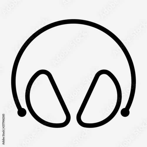 Outline earmuffs pixel perfect vector icon