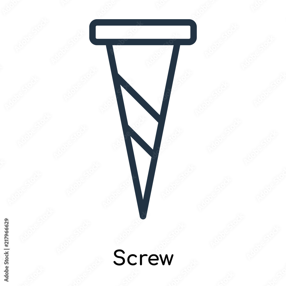 screw icons isolated on white background. Modern and editable screw icon. Simple icon vector illustration. screw icons isolated on white background. Modern and editable screw icon. Simple icon vector illustration.