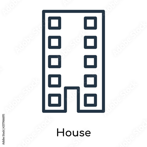 house icons isolated on white background. Modern and editable house icon. Simple icon vector illustration. © t-vector-icons