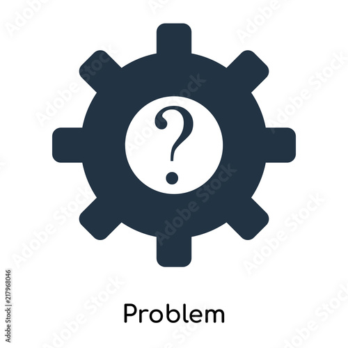 problem icon isolated on white background. Modern and editable problem icon. Simple icons vector illustration.