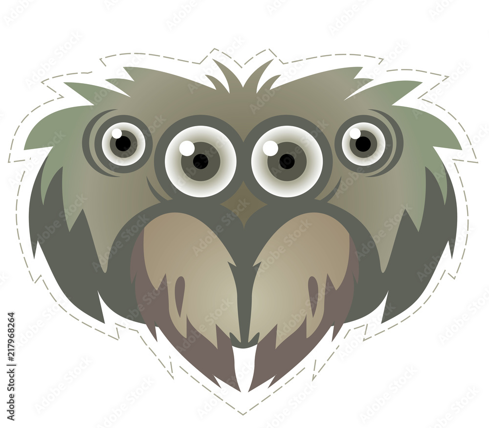 Obraz premium spider mask vector